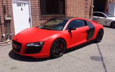 Audi R8 Wrapped in Matte Red by DBX