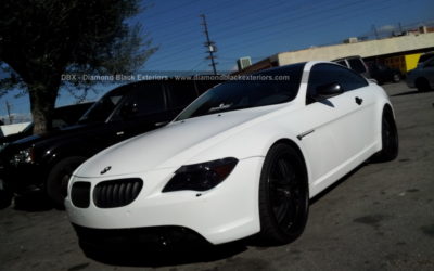 BMW 650i WRAPPED IN SATIN / MATTE WHITE by DBX
