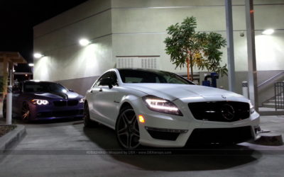 2013 Mercedes Benz CLS63 AMG Wrapped in Frozen white (Semi Matte) by DBX