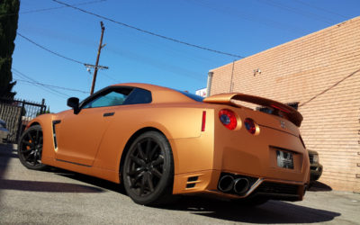 2013 Nissian GT-R Wrapped in Frozen Orange aka Matte Metallic Orange Blaze by DBX