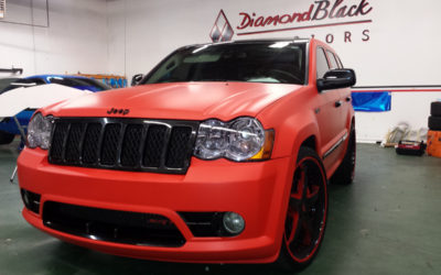 Jeep Grand Cherokee SRT8 Wrapped in Matte Red 3M by DBX