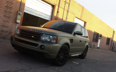 RANGE ROVER SPORT HSE WRAPPED IN FROZEN GREEN (MIDNIGHT SAND MATTE METALLIC)