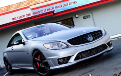 2010 Mercedes Benz CL600 Wrapped in matte silver grey by DBX