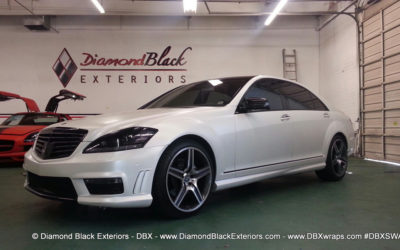 2013 MERCEDES BENZ S65 WRAPPED IN SATIN PEARL WHITE BY DBX