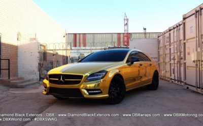 2013 CLS550 Wrapp in Avery Gold Chrome by DBX #DBXSWAG (1st Production Roll)
