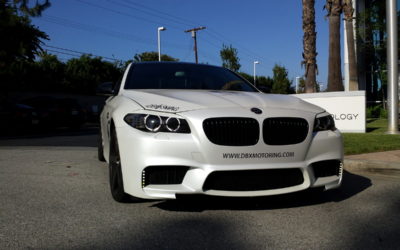 BMW F10 M5 Wrapped in Satin Pearl White by DBX