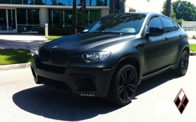 BMW X6 M Wrapped in Matte Black