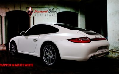 Porsche Carrera 4S Wrapped in Matte White