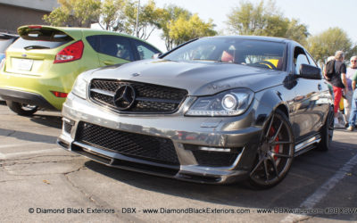 Mercedes Benz C63 AMG / Vorsteiner Coupe Wrapped in Avery Black Chrome by DBX