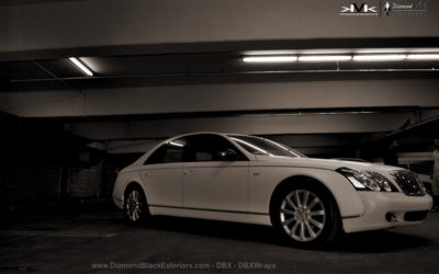 Maybach 57 Wrapped in Ultra matte laminated white by DBX