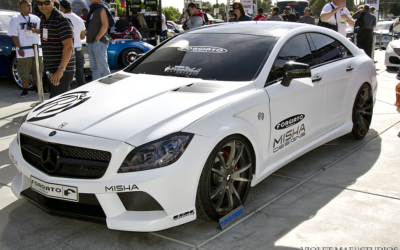 2012 MERCEDES BENZ CLS550 MISHA DESIGN WIDEBODY WRAPPED IN SATIN / MATTE WHITE BY DBX