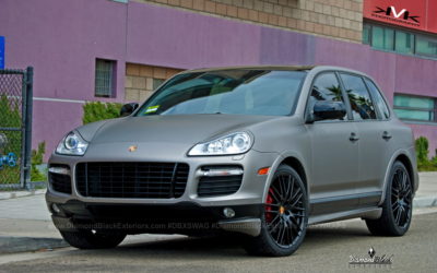 Porsche Cayenne GTS Wrapped in frozen grey by DBX