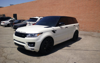 2014 Range Rover Sport Wrapped in Satin Pearl White by DBX