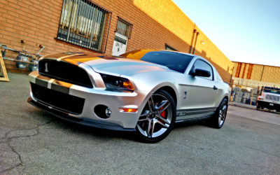 Project Mustang Shelby GT500 by DBX – Wrapped in Frozen Chrome Avery with Black Chrome Stripes by DBX