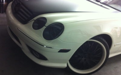 Mercedes CL two tone wrap – Roof, hood & trunk wrap