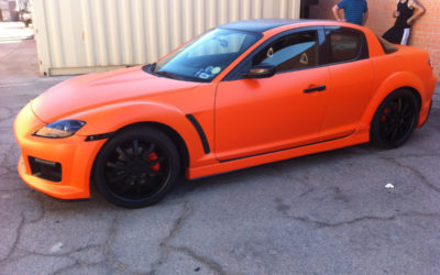 MAZDA RX8 BUILD AND WRAPPED IN SATIN ORANGE (LAMINATED) BY DBX