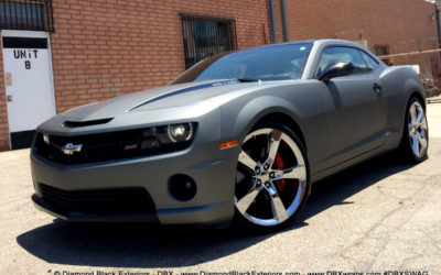 Chevy Camaro SS by DBX / Wrapped in Matte Gunmetal Metallic Avery