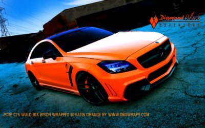 2012 MERCEDES BENZ CLS550 WALD BLACK BISON WRAPPED IN SATIN / MATE ORANGE BY DBX (SEMA 20