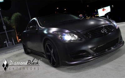 Project Infiniti G37 Coupe Wrapped in Satin Black by DBX