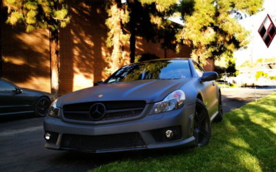 MBZ SL63 AMG Wrapped in Matte Reventon Grey Vinyl