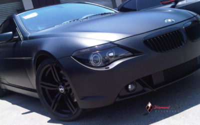 BMW 6 Series Wrapped in Matte Black
