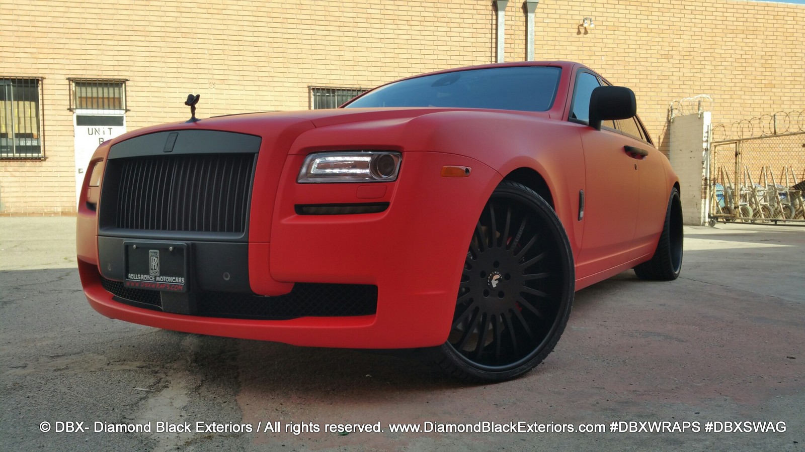 Project Rolls Royce Ghost Wrapped In Matte Red By Dbx